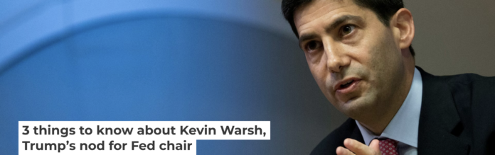 Kevin Warsh has been tapped by Donald Trump to lead the Federal Reserve. AP Photo/Alastair Grant